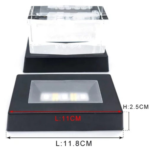 Led podstavec pod sklo
